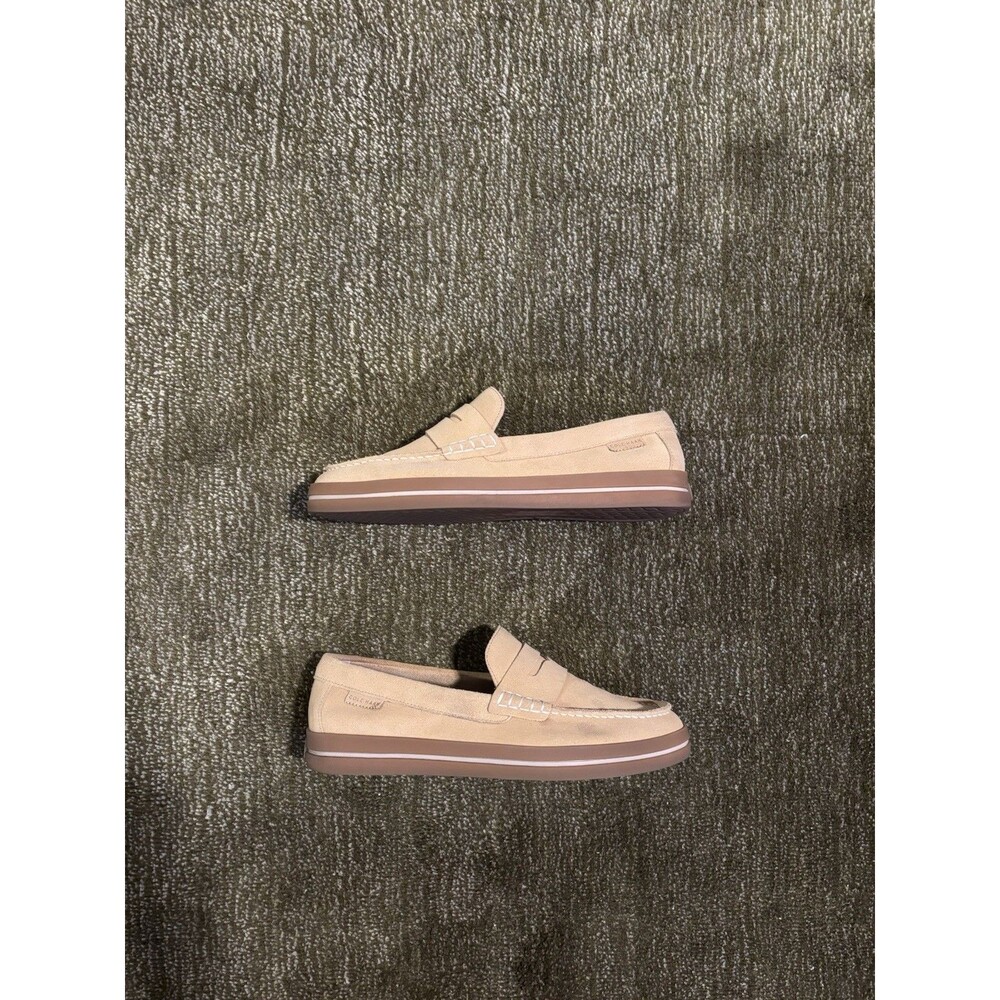 Cole Haan Tan Suede Penny Loafers 9.5M